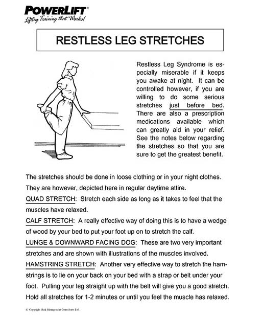 Restless Leg Stretches