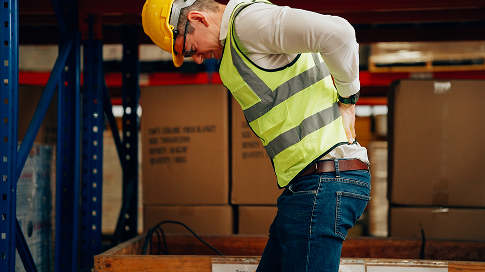 Ware house worker with back Injury